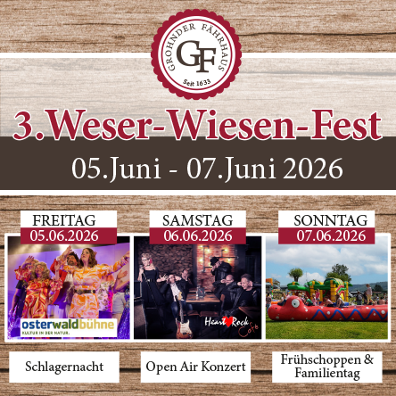 Event-Highlight 2026! Das 3. Weser-Wiesen-Fest